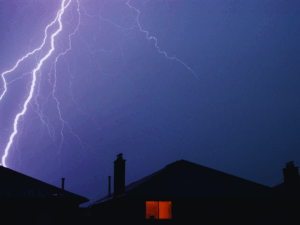 Lightning strikes Daytona, FL home